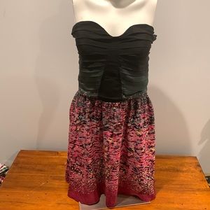 Charlie Jade strapless silk dress